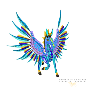 Alebrije Pegaso Alebrije Tallado en Madera de Copal | Espíritus de Copal Oaxaca