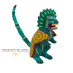 Alebrije Armadillo Quetzalcoatl Tallado en Madera de Copal | Espíritus de Copal Oaxaca