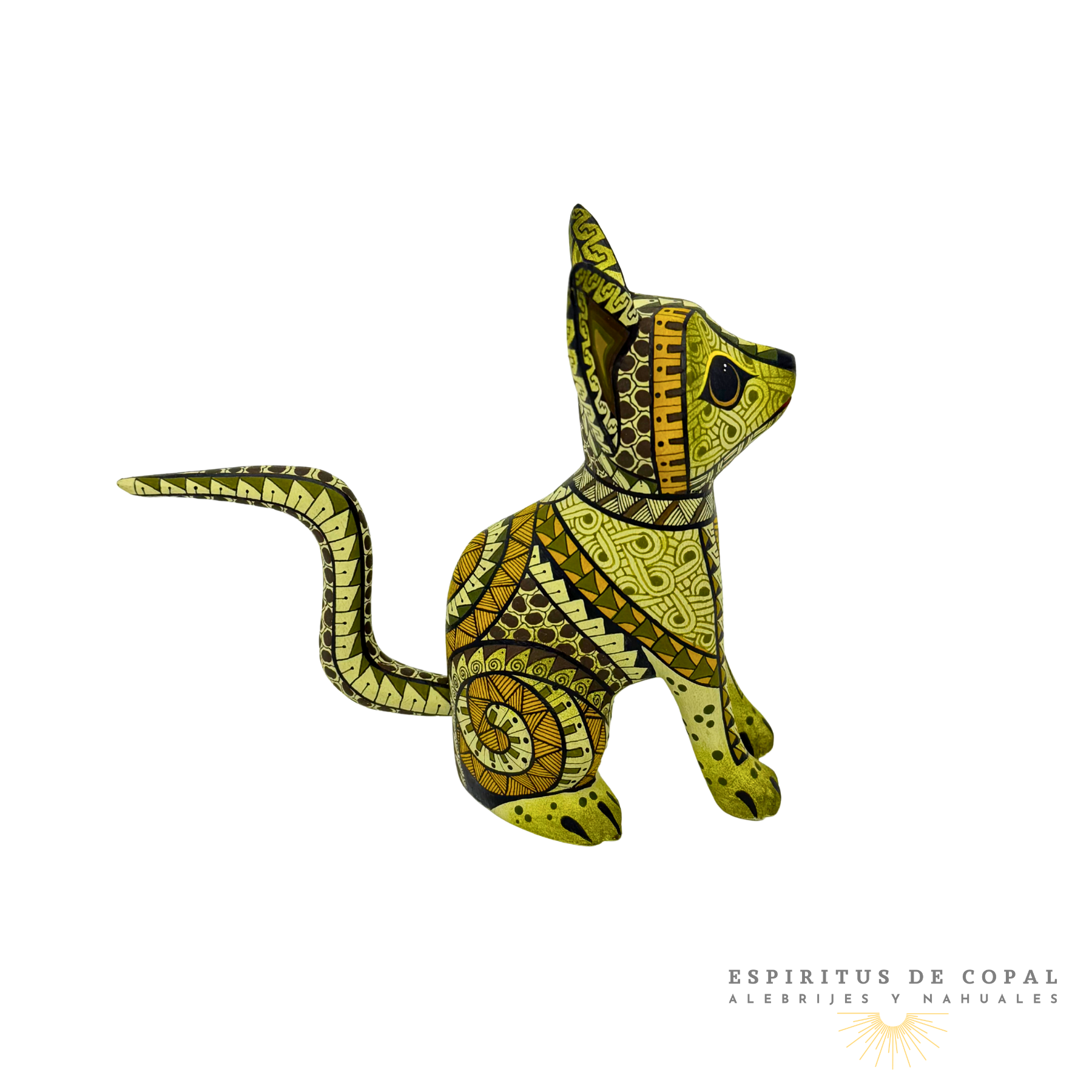 Alebrije Zorro Zapoteca Tallado en Madera de Copal | Espíritus de Copal Oaxaca - Image 3