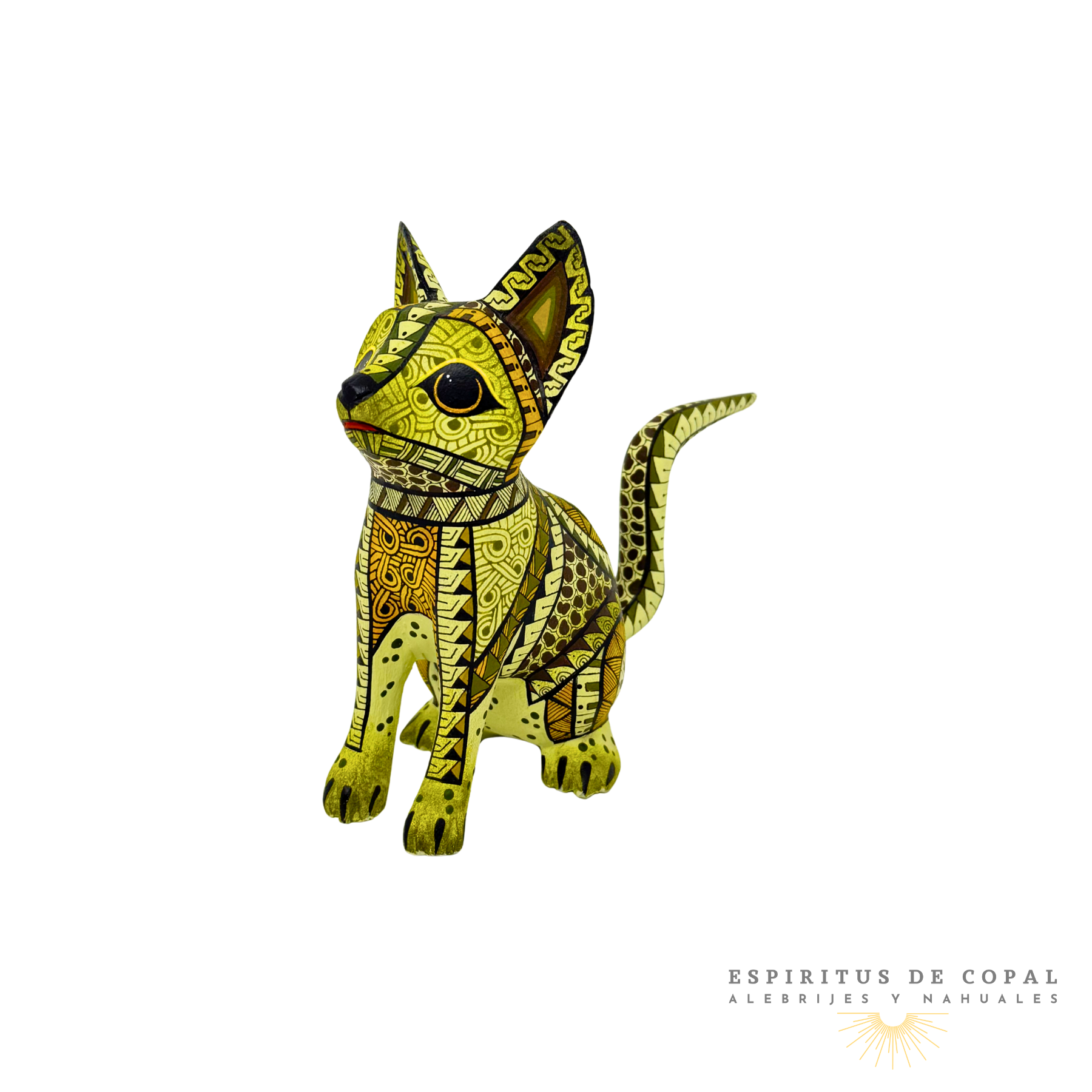 Alebrije Zorro Zapoteca Tallado en Madera de Copal | Espíritus de Copal Oaxaca - Image 2