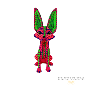 Alebrije Zorro Zapoteca Tallado en Madera de Copal | Espíritus de Copal Oaxaca