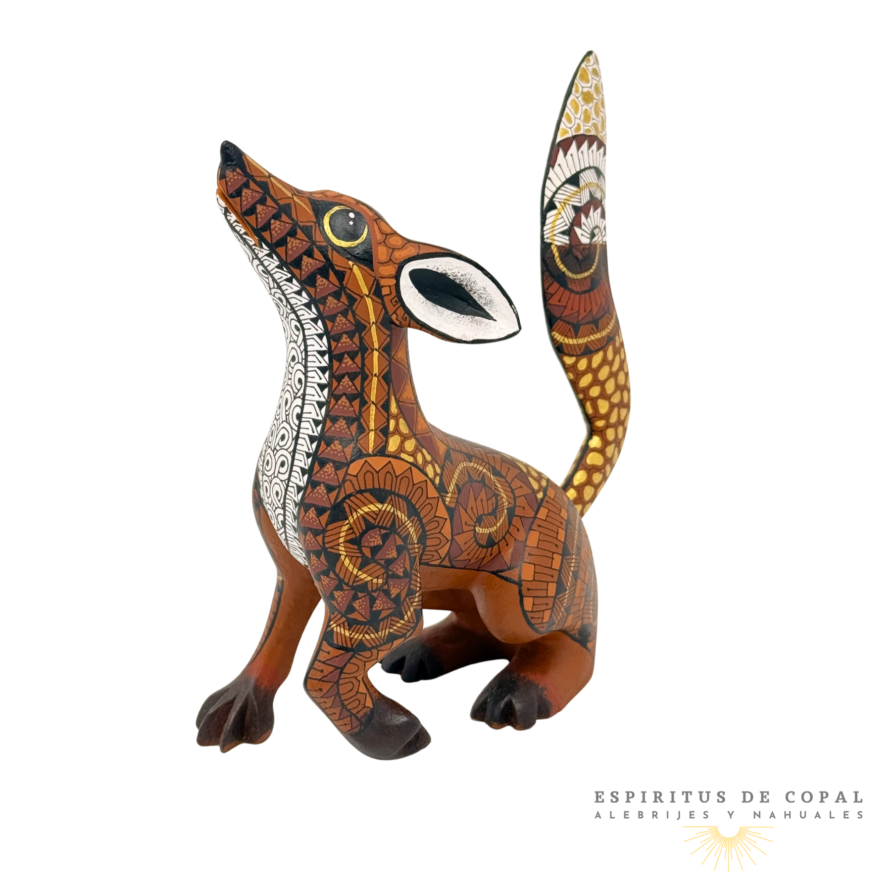 Alebrije Perro Zapoteca / Tallado en Madera de Copal / Espíritus de Copal / Oaxaca - Image 3