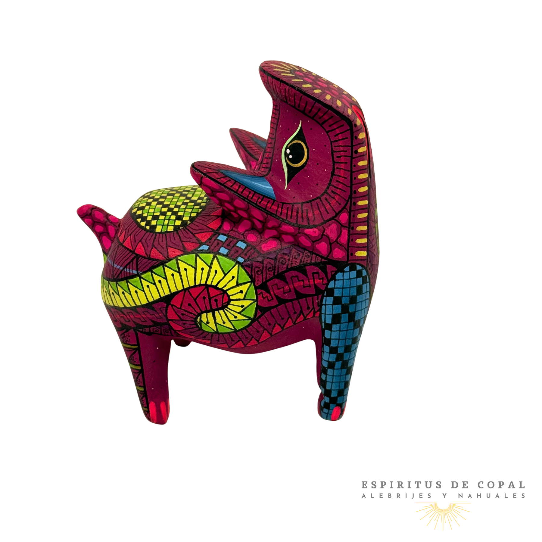 Alebrije Puerquito Zapoteca / Tallado en Madera de Copal / Espíritus de Copal / Oaxaca - Image 2