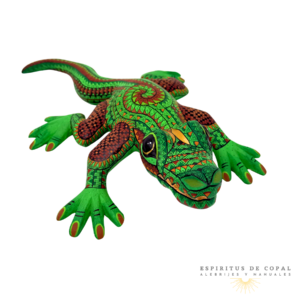 Alebrije Lagarto Zapoteca / Tallado en Madera de Copal / Espíritus de Copal / Oaxaca