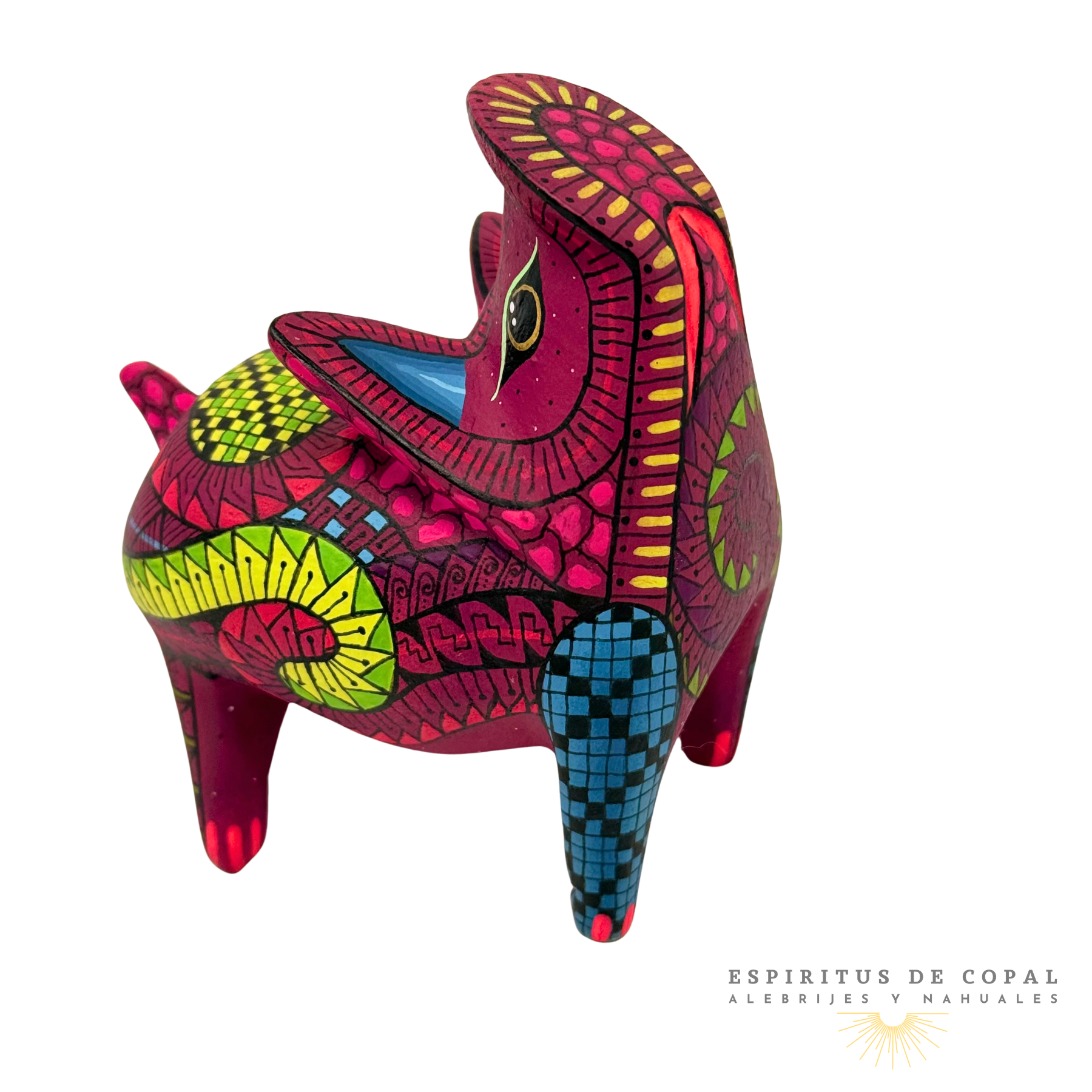 Alebrije Puerquito Zapoteca / Tallado en Madera de Copal / Espíritus de Copal / Oaxaca - Image 5