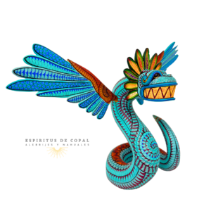 Alebrije Quetzalcóatl / Tallado en Madera de Copal / Espíritus de Copal / Oaxaca