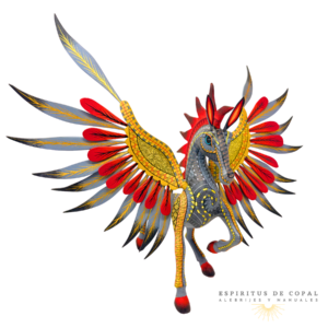 Alebrije Pegaso / Tallado en Madera de Copal / Espíritus de Copal / Oaxaca