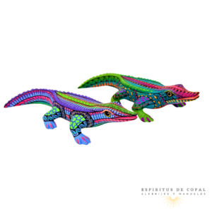Alebrijes Caimanes Zapotecas / Tallados en Madera de Copal / Espíritus de Copal / Oaxaca