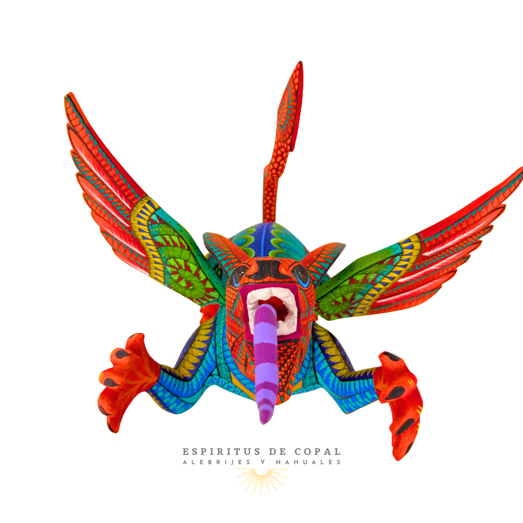 Alebrije Dragón Majestuoso / Tallado en madera de copal / Espíritus de Copal / Oaxaca - Image 6