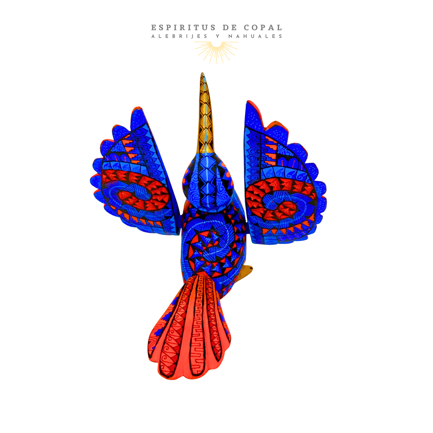 Alebrije Colibrí Sagrado / Tallado en madera de copal / Espíritus de Copal / Oaxaca - Image 5
