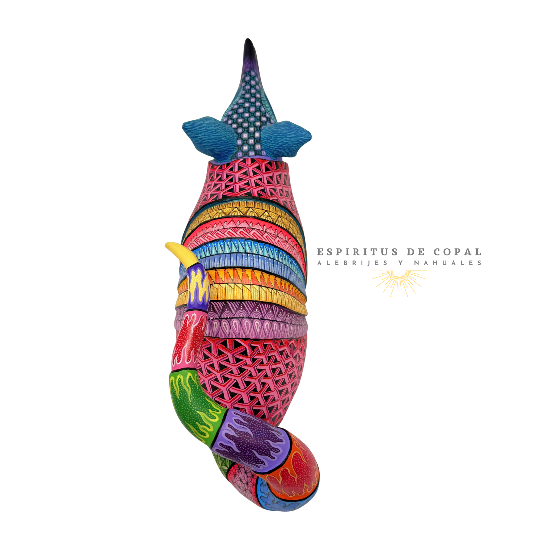 Alebrije Armadillo Fantástico / Tallado en madera de copal / Espíritus de Copal / Oaxaca - Image 5