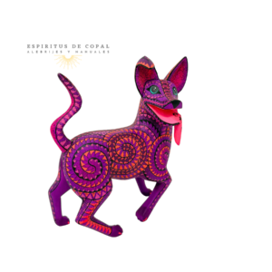 Alebrije Xolo Protector / Tallado en madera de copal / Espíritus de Copal / Oaxaca