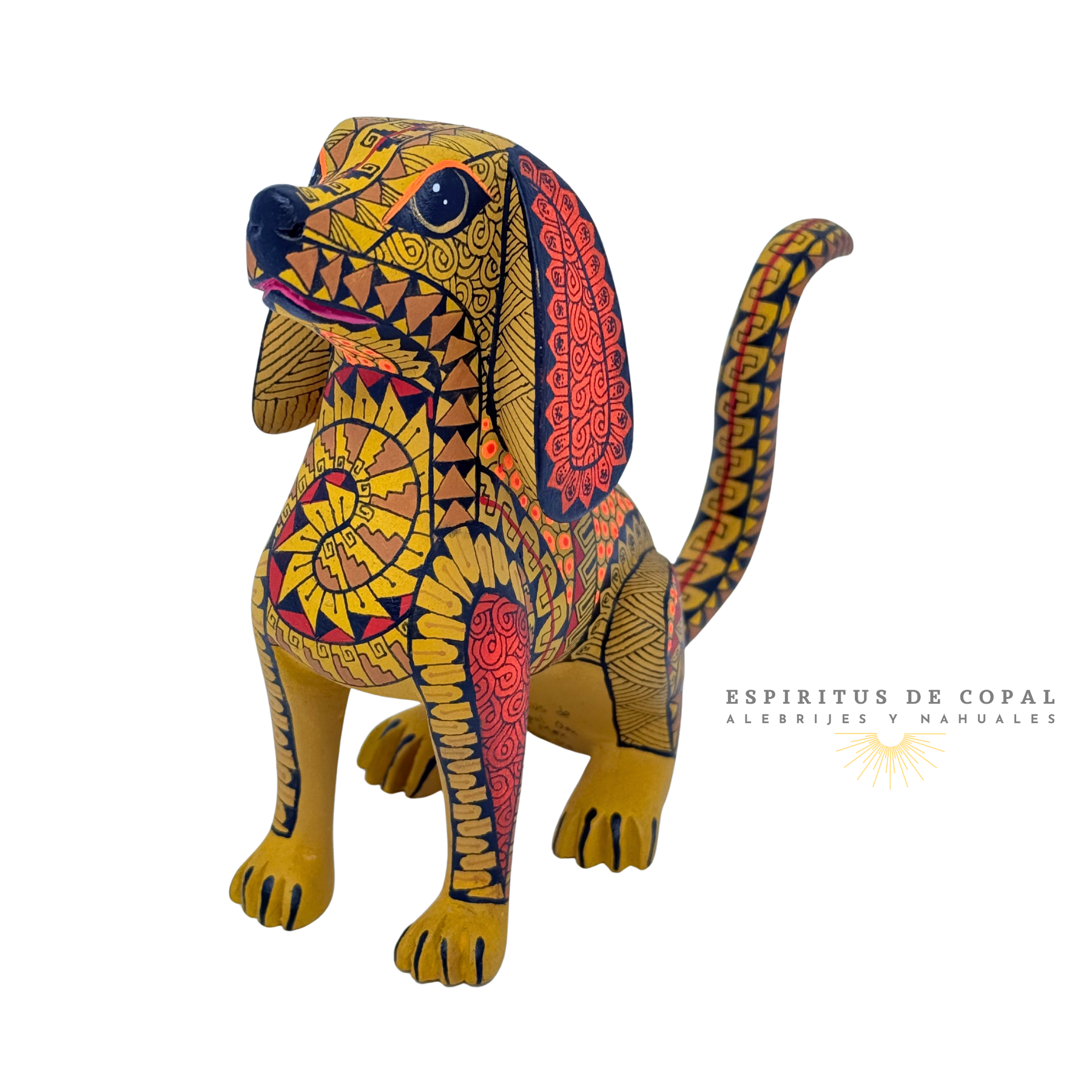 Alebrije Perro Guardián / Tallado en madera de copal / Espíritus de Copal / Oaxaca - Image 2