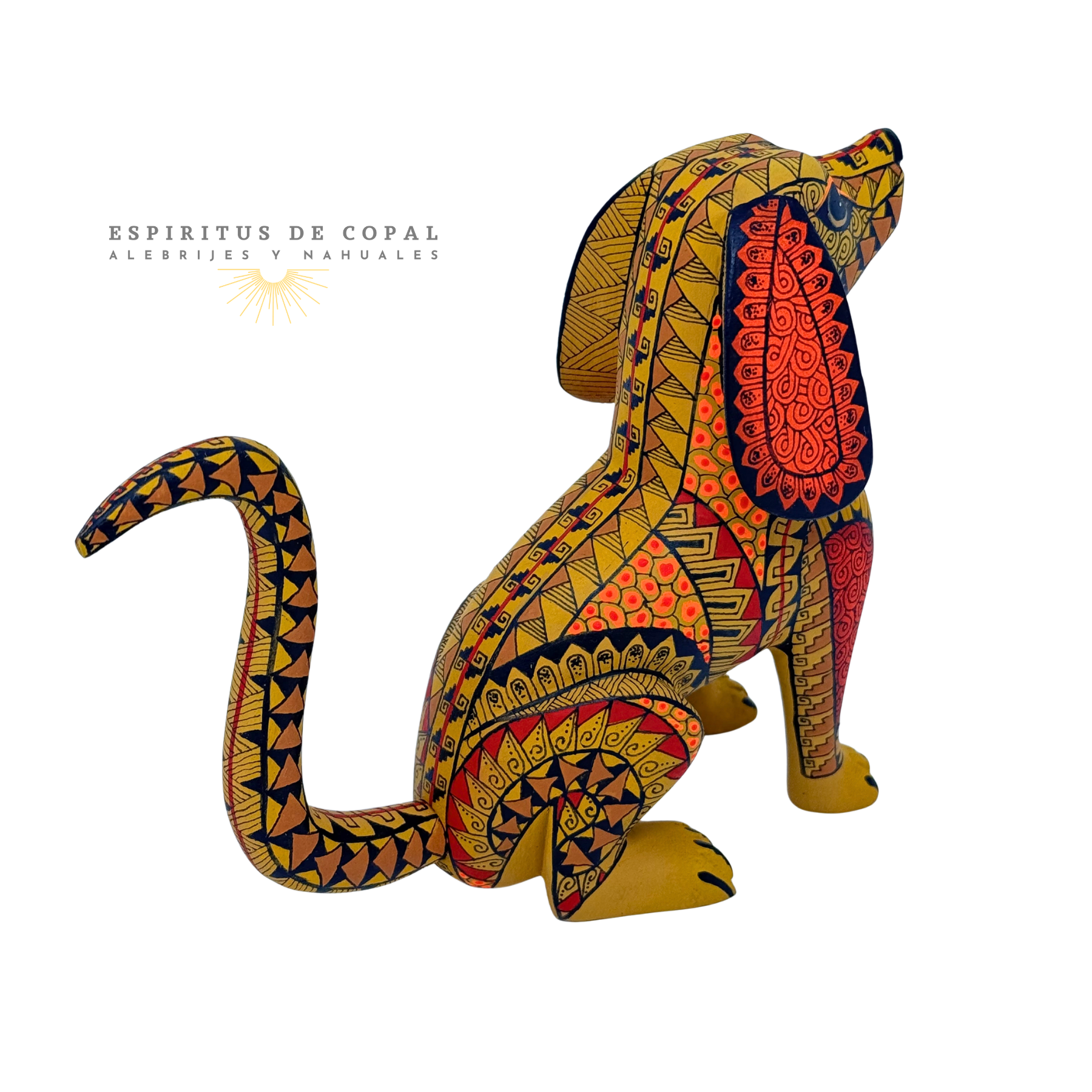 Alebrije Perro Guardián / Tallado en madera de copal / Espíritus de Copal / Oaxaca - Image 4