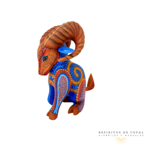 Alebrije Borrego Cimarrón Zapoteca / Tallado en Madera de Copal / Espíritus de Copal / Oaxaca
