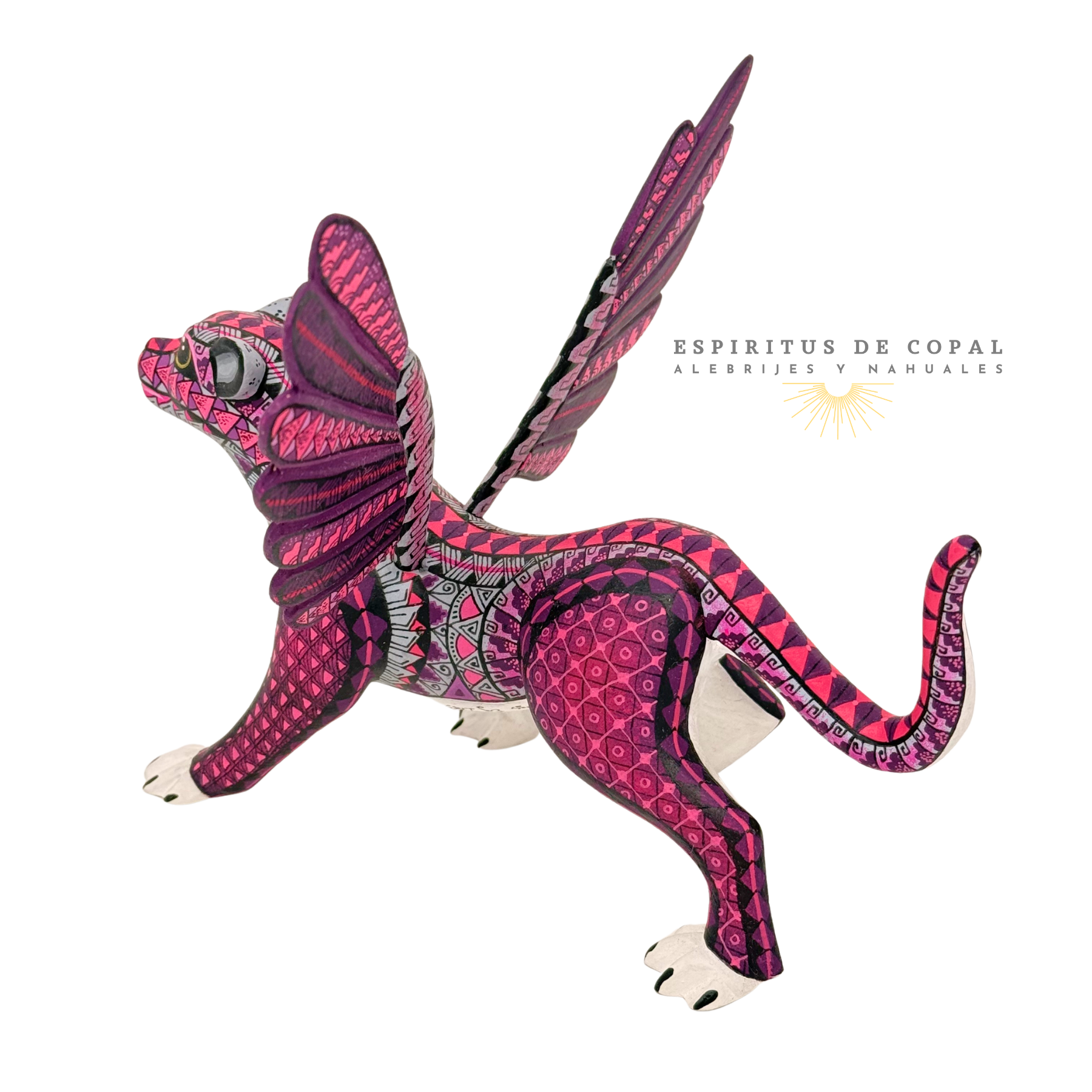 Alebrije Jaguar Sagrado / Tallado en madera de copal / Espíritus de Copal / Oaxaca - Image 4
