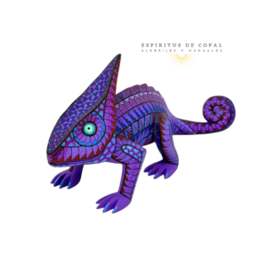 Alebrije Camaleón Místico / Tallado en madera de copal / Espíritus de Copal / Oaxaca