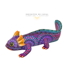 Alebrije Ajolote Renaciente / Tallado en madera de copal / Espíritus de Copal / Oaxaca