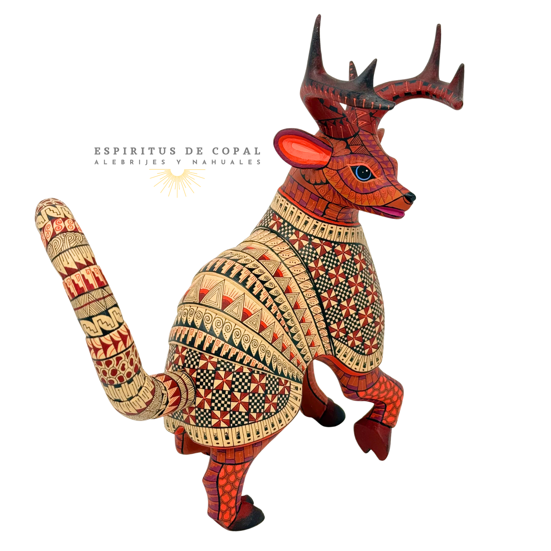 Alebrije Fusión Armadillo Venado / Tallado en madera de copal / Espíritus de Copal / Oaxaca - Image 2