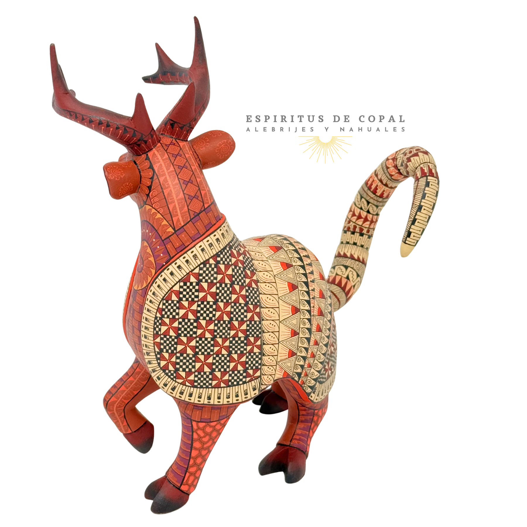 Alebrije Fusión Armadillo Venado / Tallado en madera de copal / Espíritus de Copal / Oaxaca - Image 5