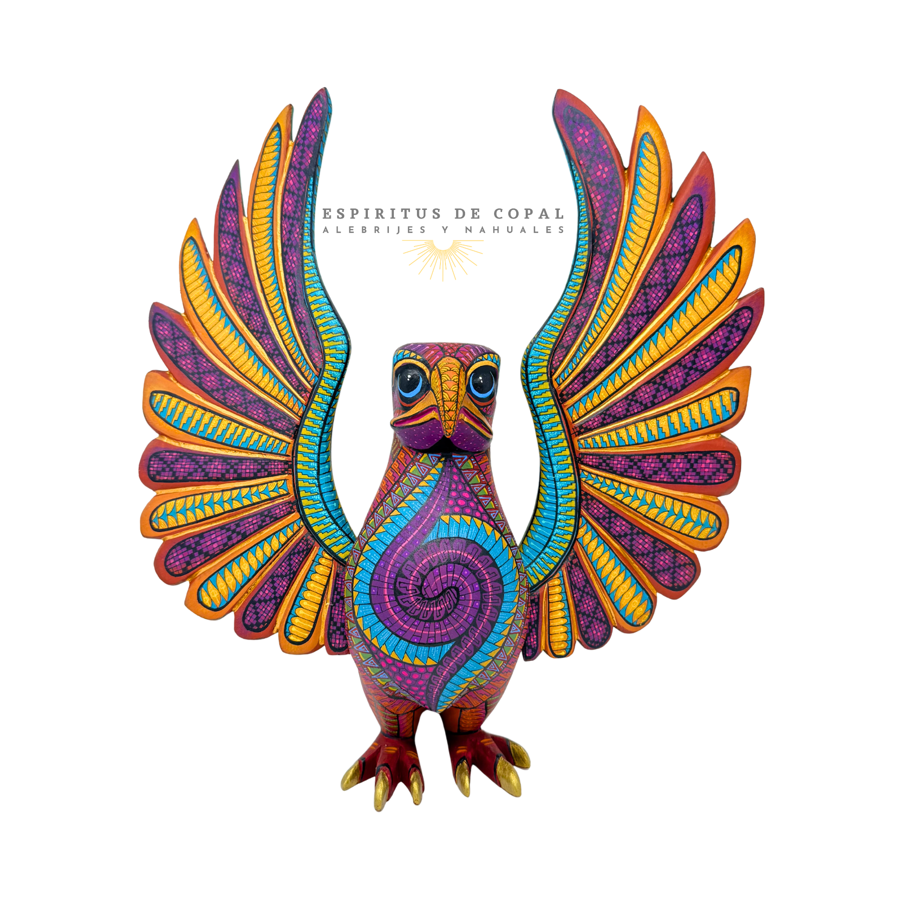 Alebrije Águila Majestuosa / Tallado en madera de copal / Espíritus de Copal / Oaxaca - Image 2