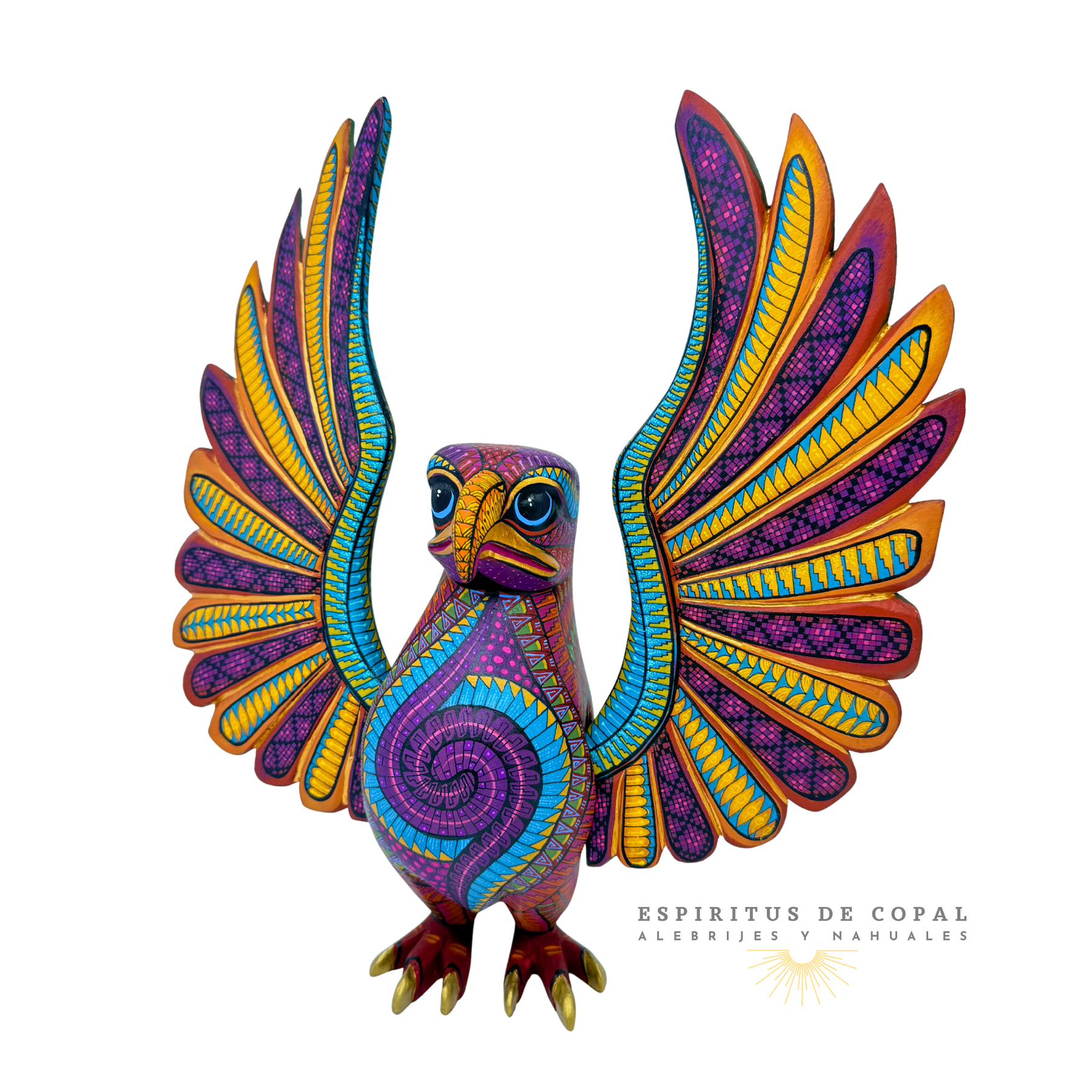 Alebrije Águila Majestuosa / Tallado en madera de copal / Espíritus de Copal / Oaxaca - Image 6