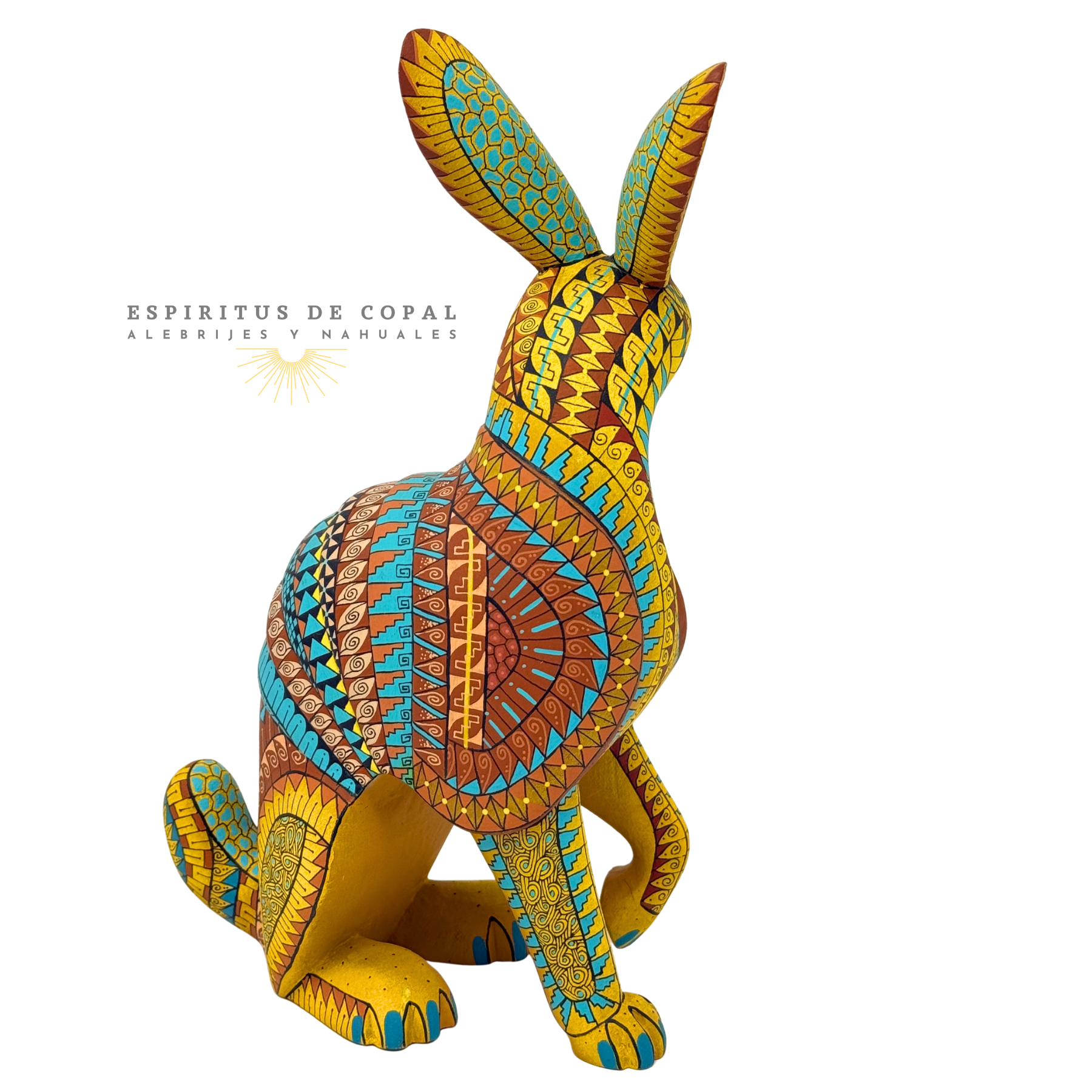 Alebrije Conejo Armadillo / Tallado en madera de copal / Espíritus de Copal / Oaxaca - Image 4