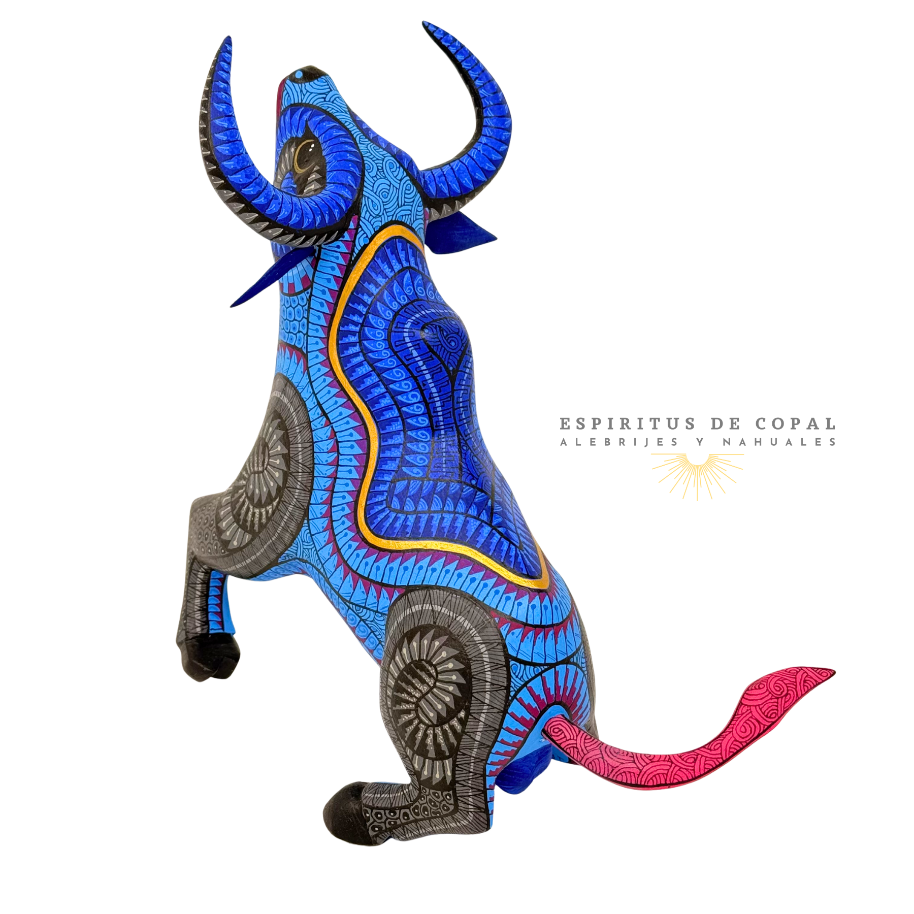 Alebrije Toro / Fuerza Serena / Tallado en madera de copal / Espíritus de Copal / Oaxaca - Image 3