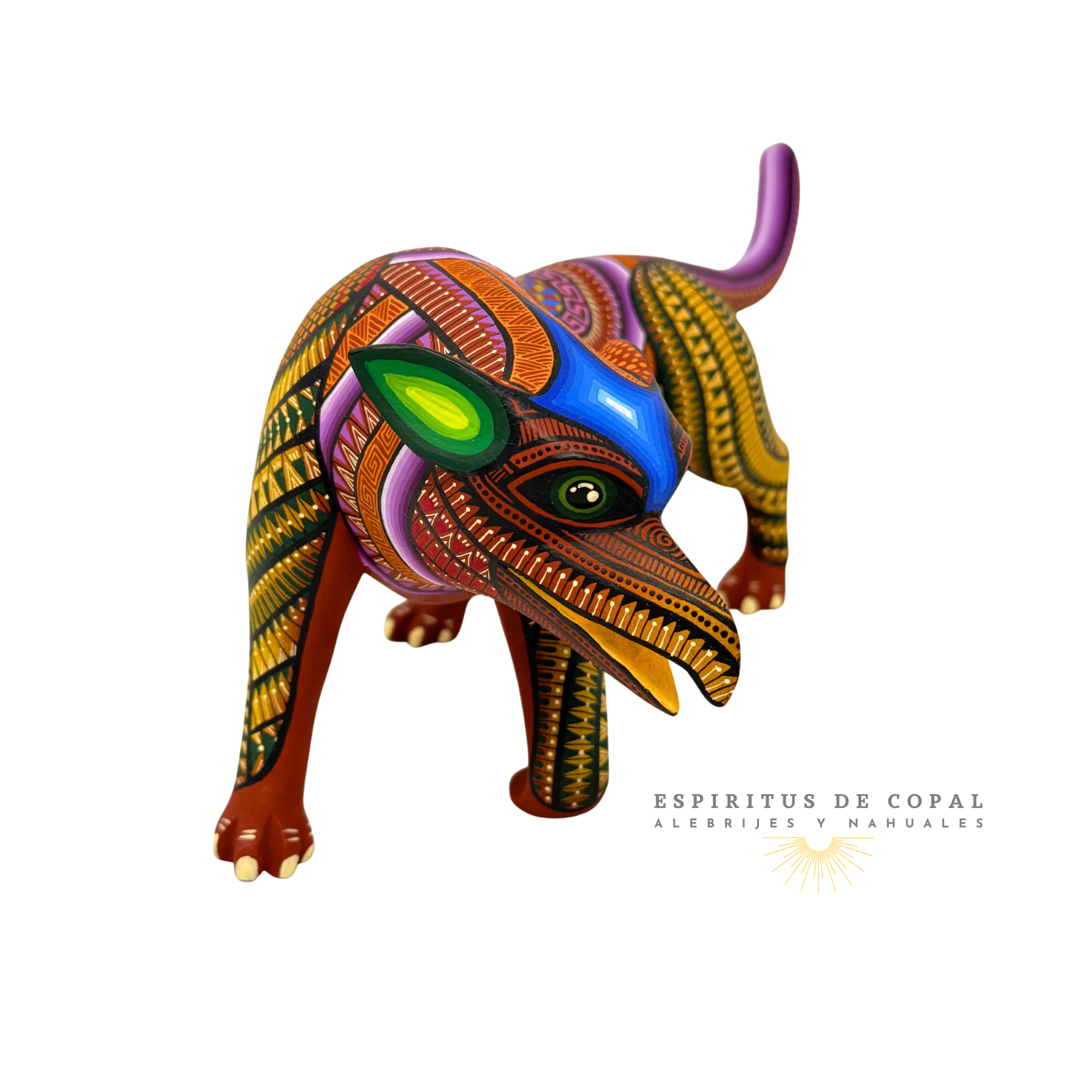 Alebrije Perro Águila / Tallado en madera de copal / Espíritus de Copal / Oaxaca