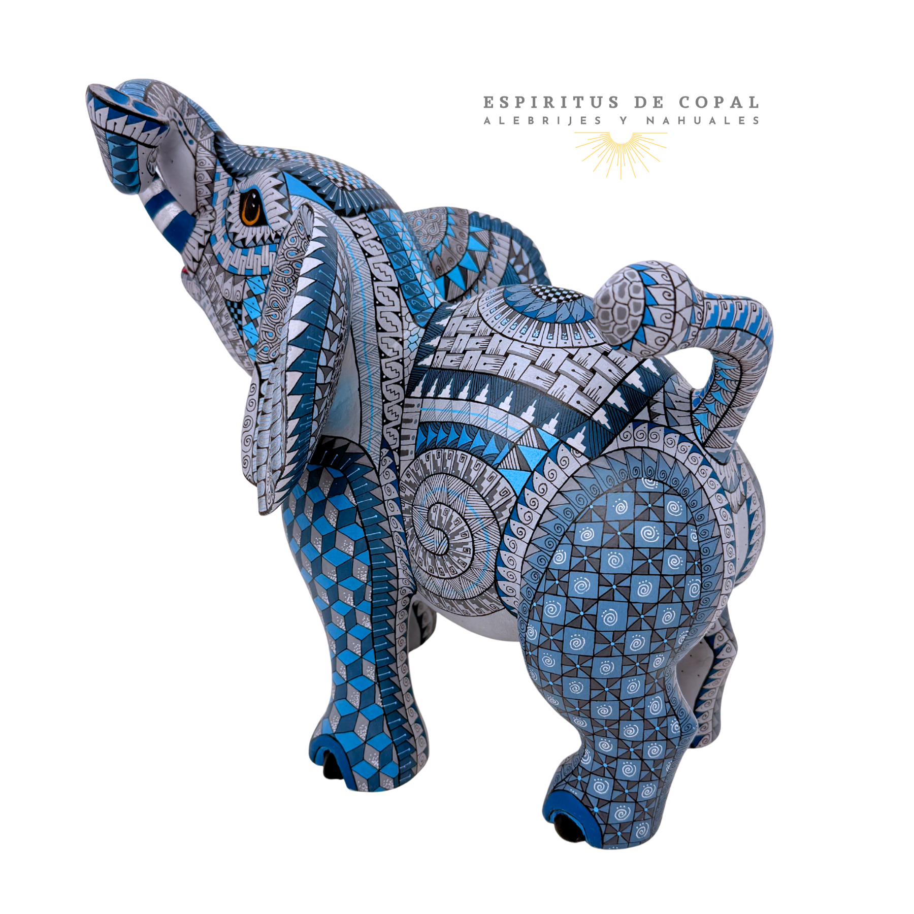 Alebrije Elefante/ Sabiduría Infinita / Tallado en madera de copal / Espíritus de Copal / Oaxaca - Image 3