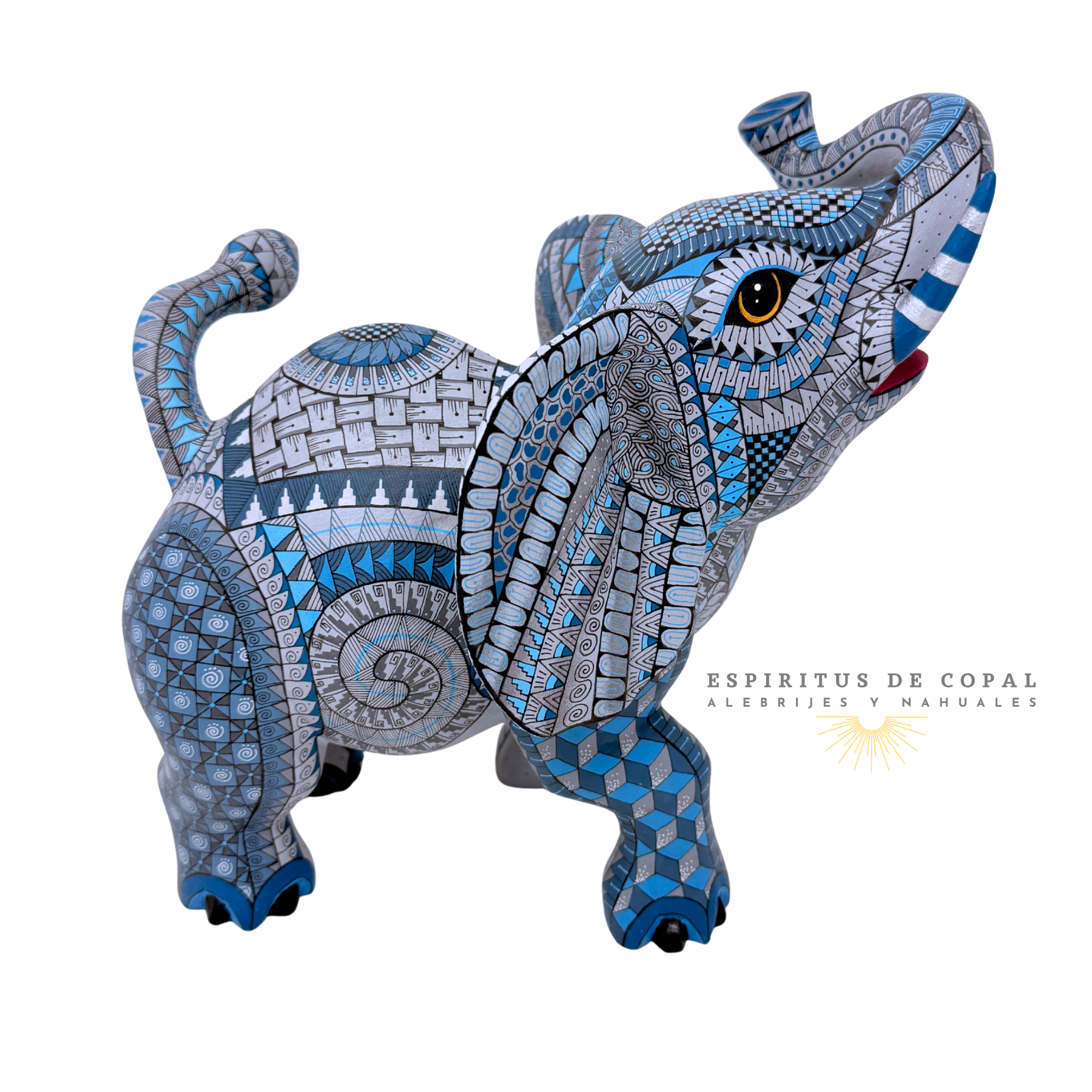 Alebrije Elefante/ Sabiduría Infinita / Tallado en madera de copal / Espíritus de Copal / Oaxaca - Image 5