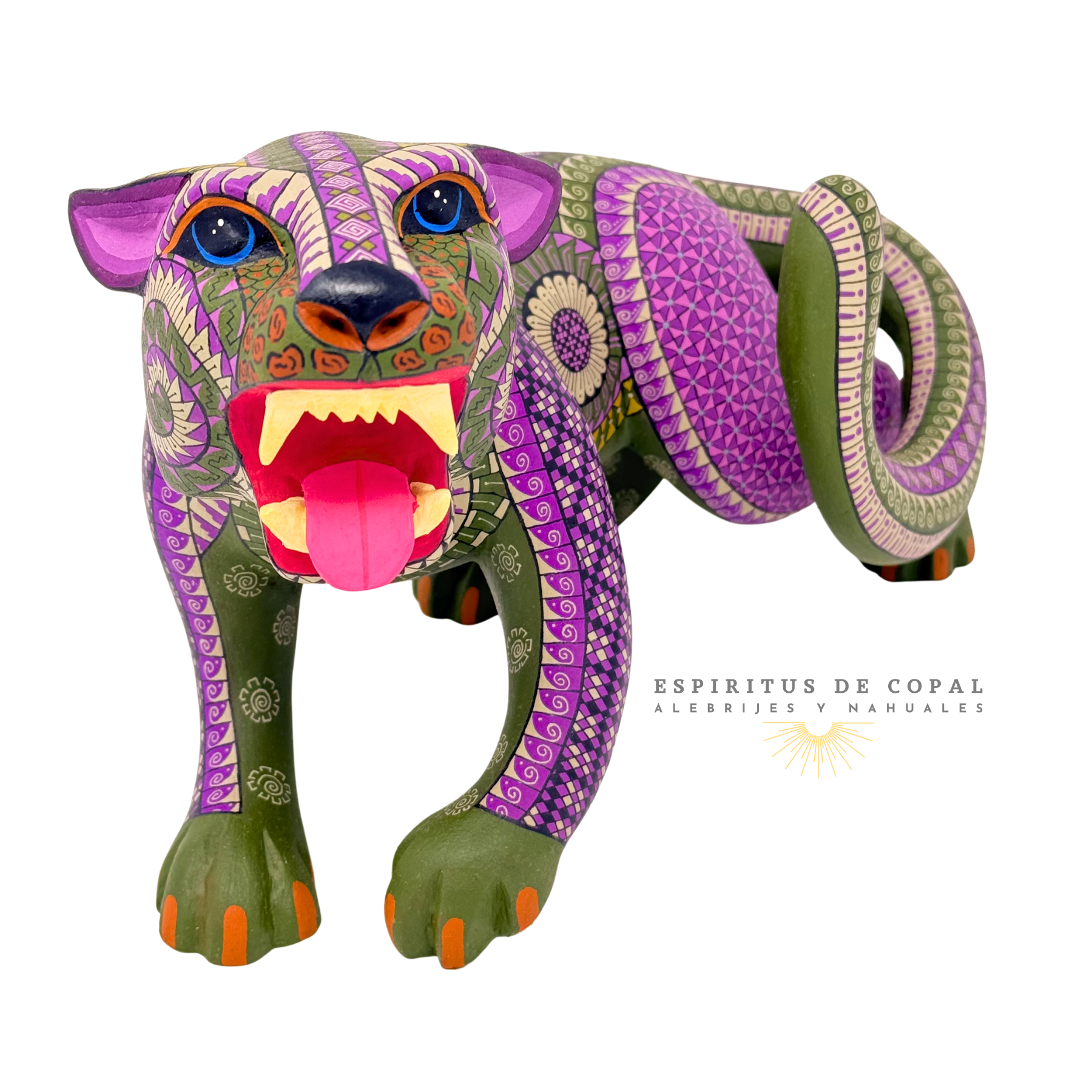 Alebrije Jaguar / Poder Silencioso / Tallado en madera de copal / Espíritus de Copal / Oaxaca - Image 2