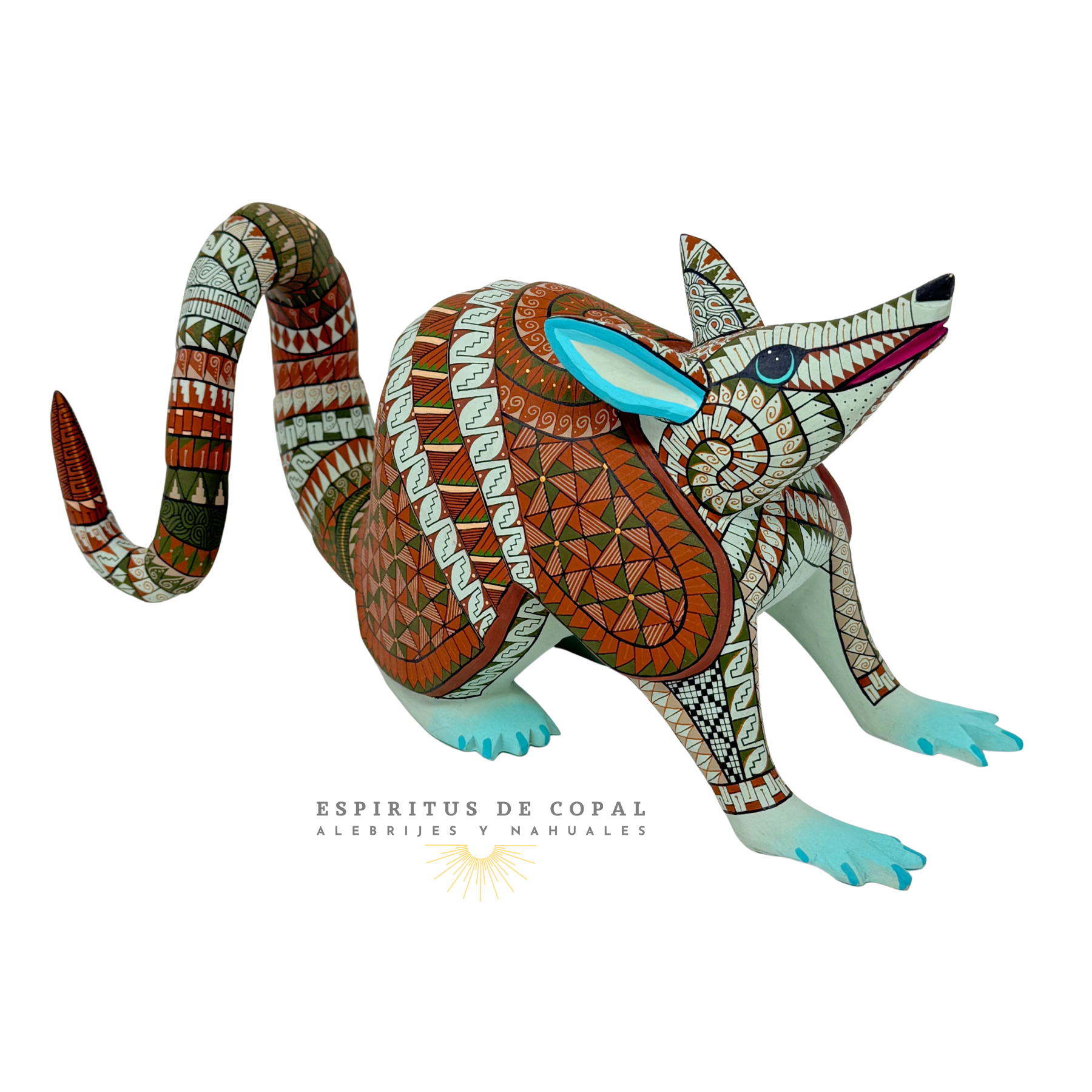 Alebrije Armadillo / Fortaleza Interior / Tallado en madera de copal / Espíritus de Copal / Oaxaca - Image 2