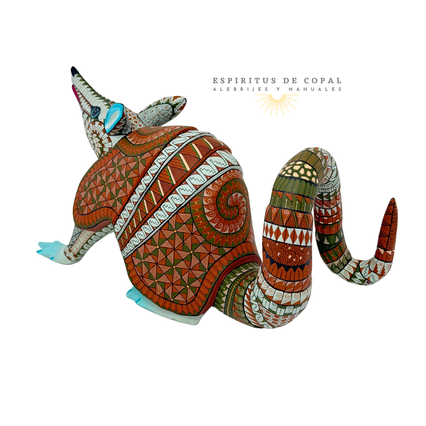Alebrije Armadillo / Fortaleza Interior / Tallado en madera de copal / Espíritus de Copal / Oaxaca - Image 4