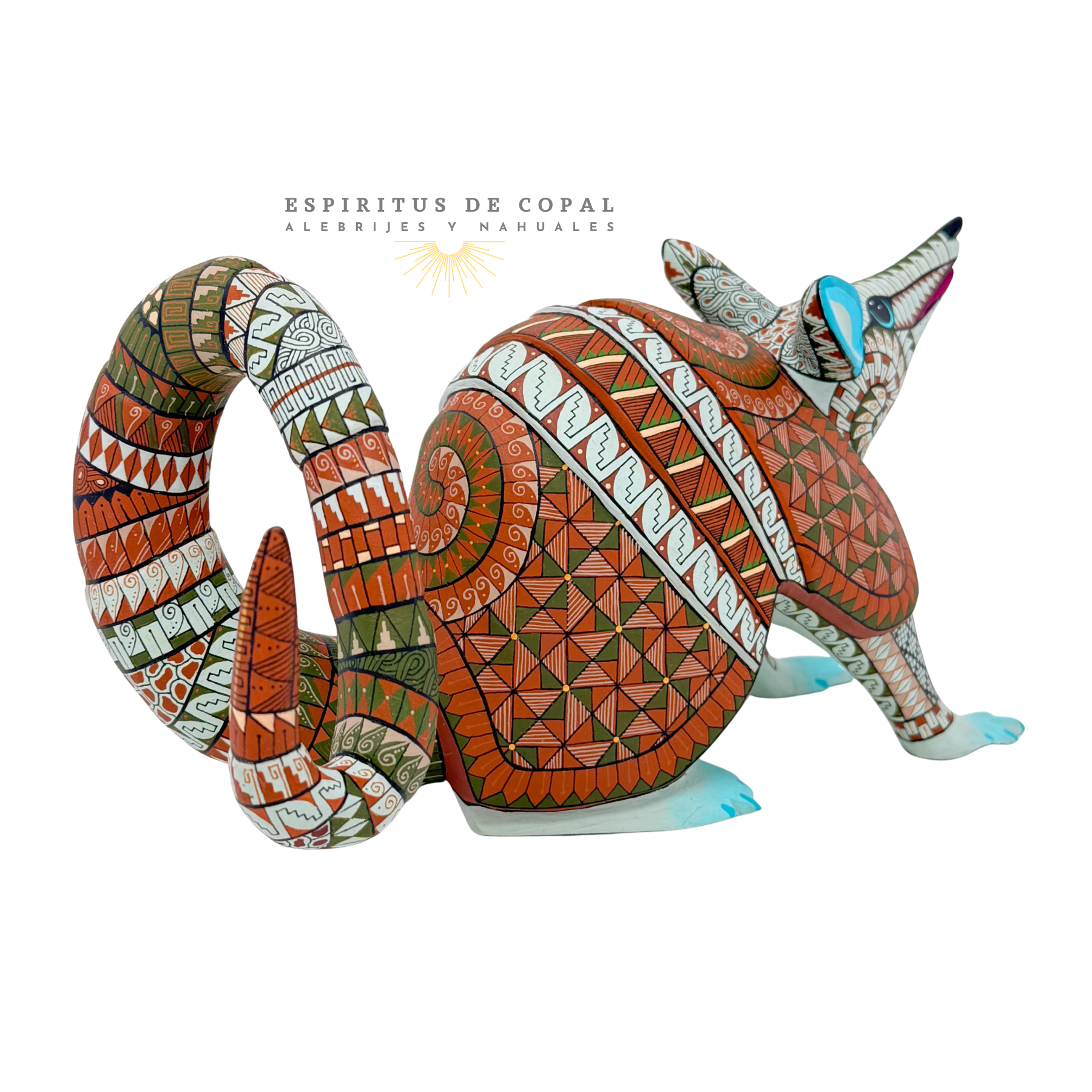 Alebrije Armadillo / Fortaleza Interior / Tallado en madera de copal / Espíritus de Copal / Oaxaca - Image 5