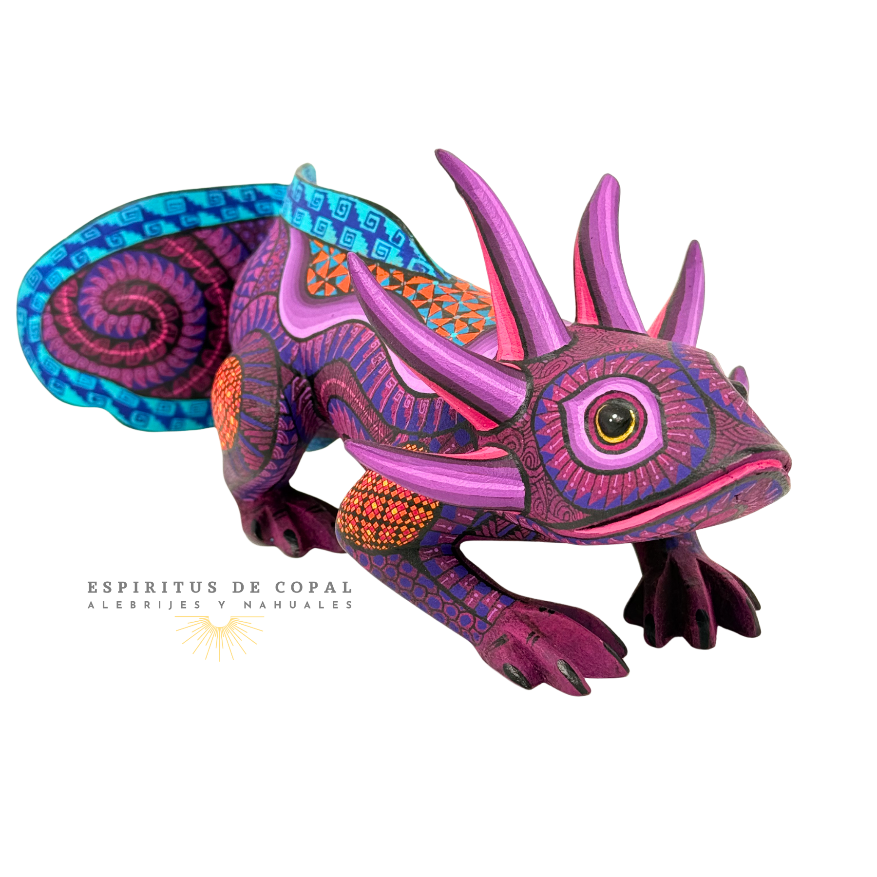 Alebrije Ajolote / Tallado en madera de copal / Espíritus de Copal / Oaxaca