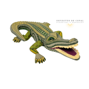 Alebrije Cocodrilo / Instinto Profundo / Tallado en madera de copal / Espíritus de Copal / Oaxaca