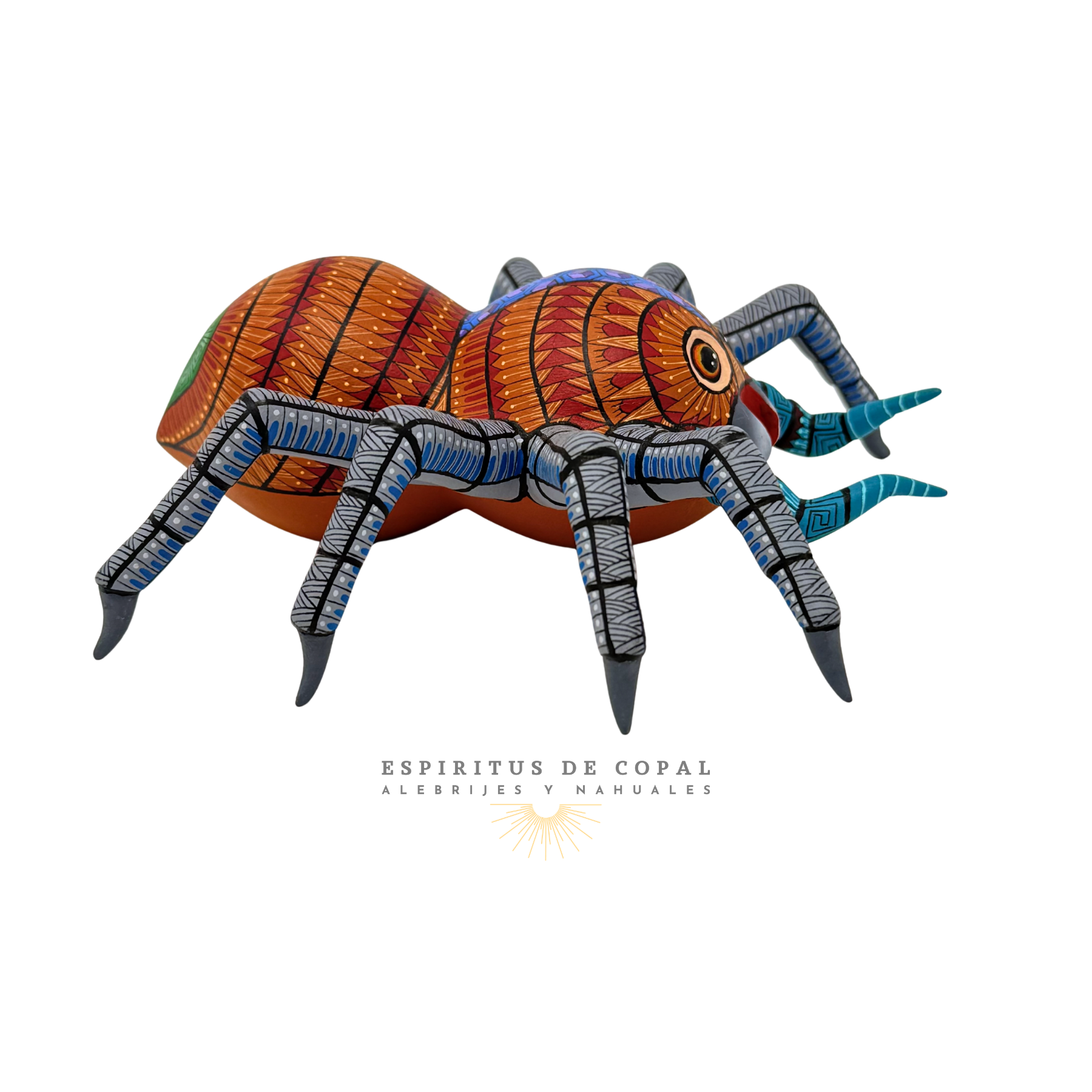 Alebrije Tarántula Misteriosa / Tallado en madera de copal / Espíritus de Copal / Oaxaca - Image 2