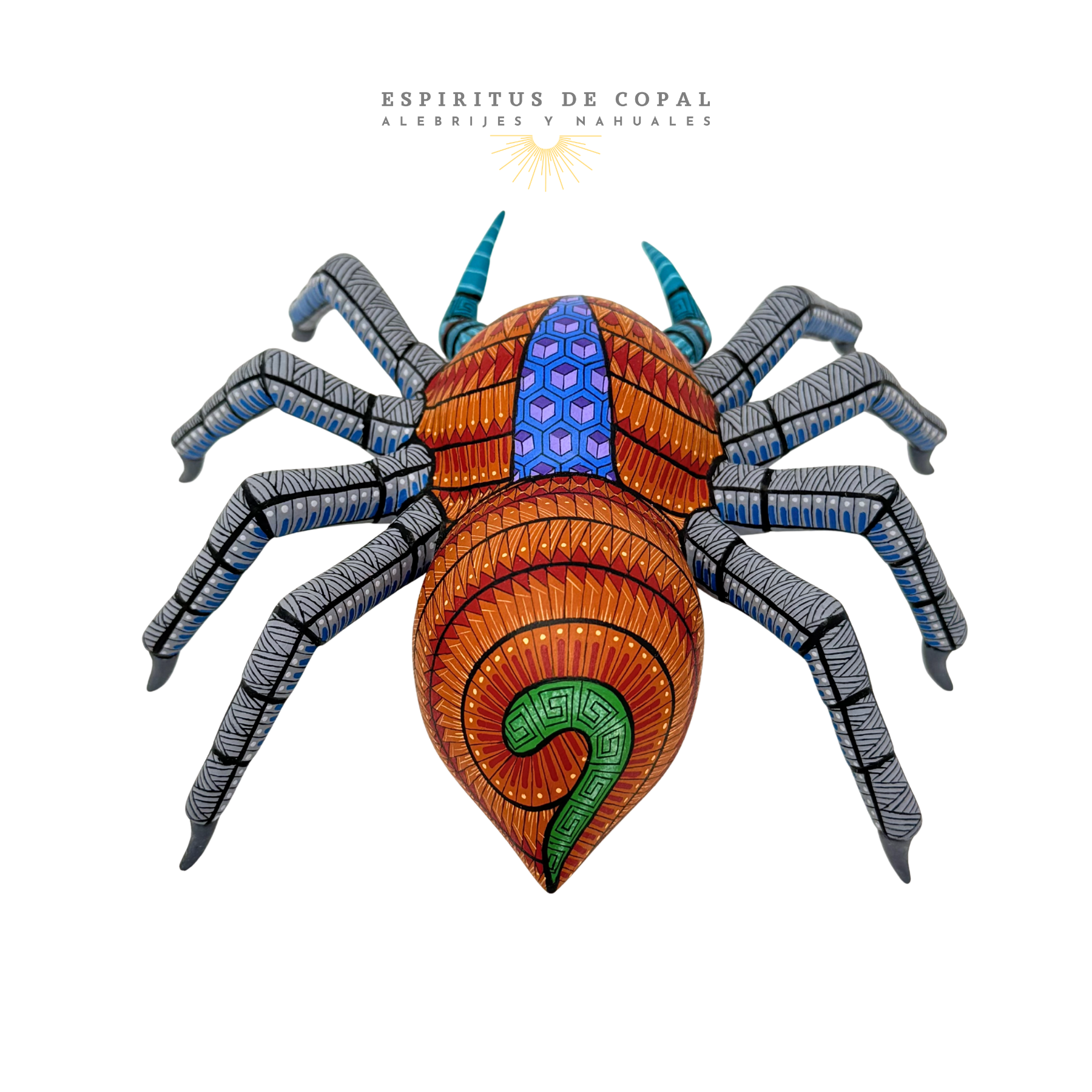 Alebrije Tarántula Misteriosa / Tallado en madera de copal / Espíritus de Copal / Oaxaca - Image 5