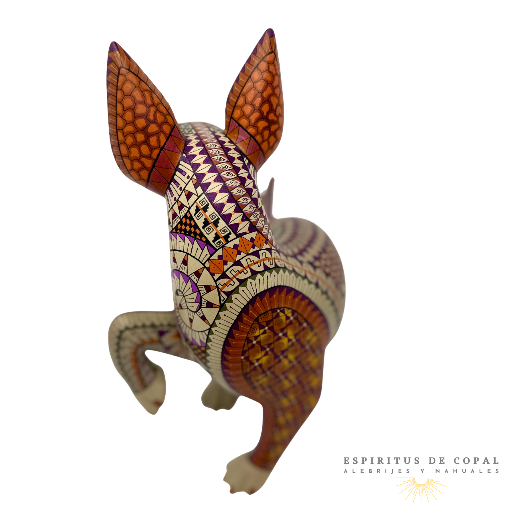 Alebrije Perro Xolo Zapoteca / Tallado en Madera de Copal / Espíritus de Copal / Oaxaca - Image 5