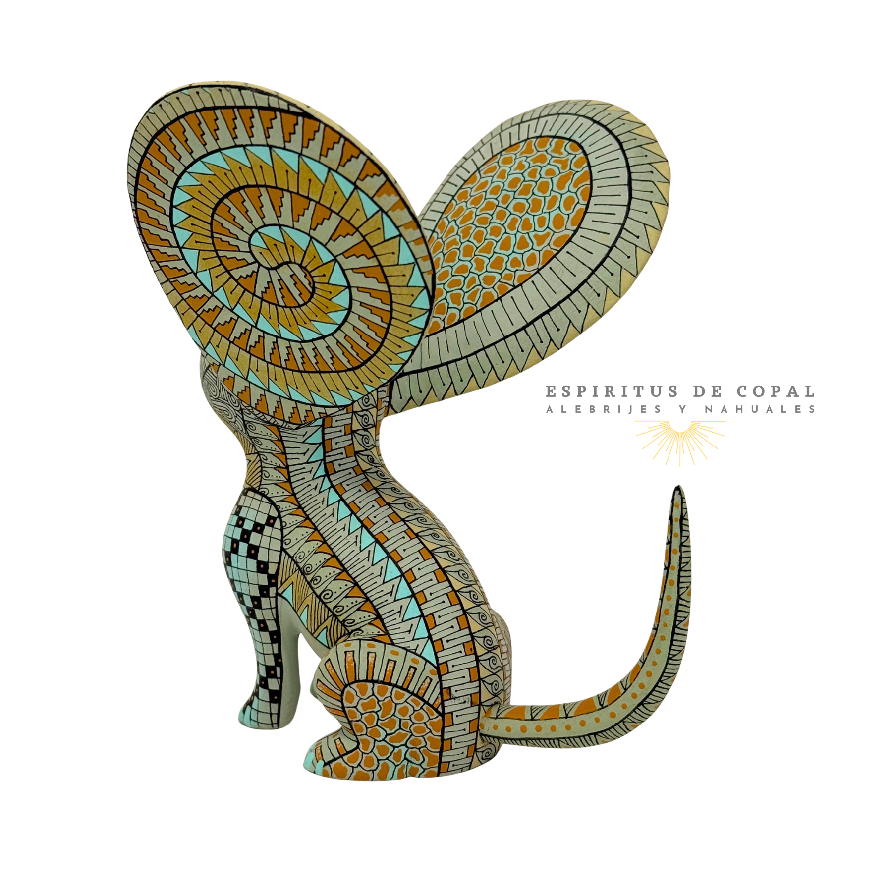 Alebrije Ratón Orejón/ Tallado en madera de copal / Espíritus de Copal / Oaxaca - Image 3