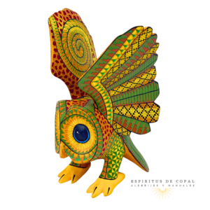 Alebrije Búho / Sabiduría del Bosque / Tallado en madera de copal / Espíritus de Copal / Oaxaca