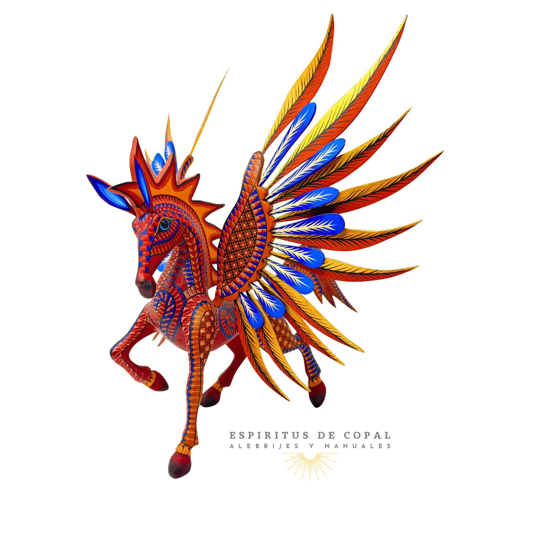 Alebrije Pegaso/ Elegancia Celestial / Tallado en madera de copal / Espíritus de Copal / Oaxaca - Image 2