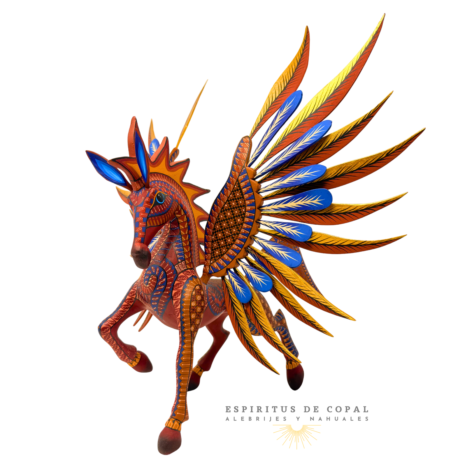 Alebrije Pegaso/ Elegancia Celestial / Tallado en madera de copal / Espíritus de Copal / Oaxaca - Image 3