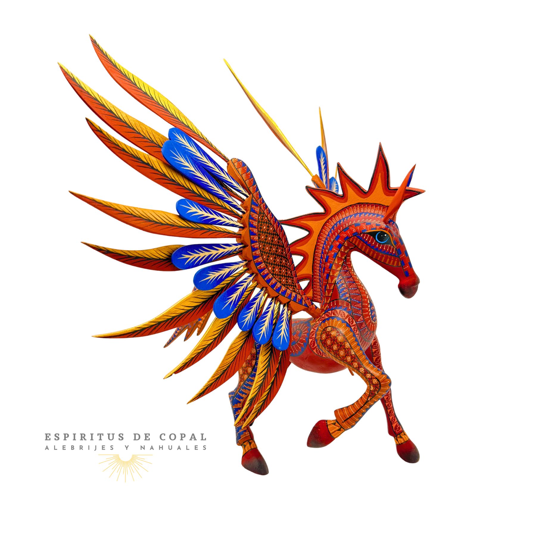 Alebrije Pegaso/ Elegancia Celestial / Tallado en madera de copal / Espíritus de Copal / Oaxaca - Image 4