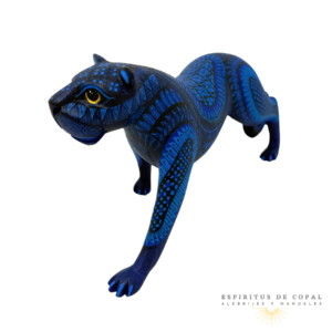 Alebrije Pantera Zapoteca / Tallada en Madera de Copal / Espíritus de Copal / Oaxaca