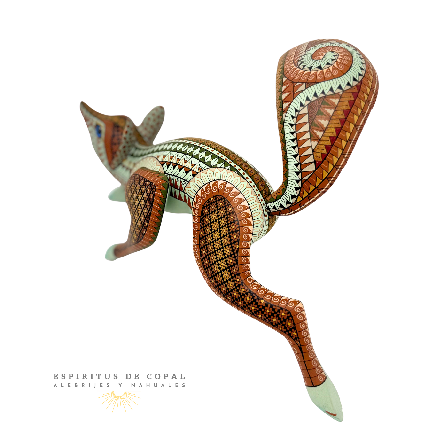 Alebrije Zorro Zapoteca / Tallado en Madera de Copal / Espíritus de Copal / Oaxaca - Image 5