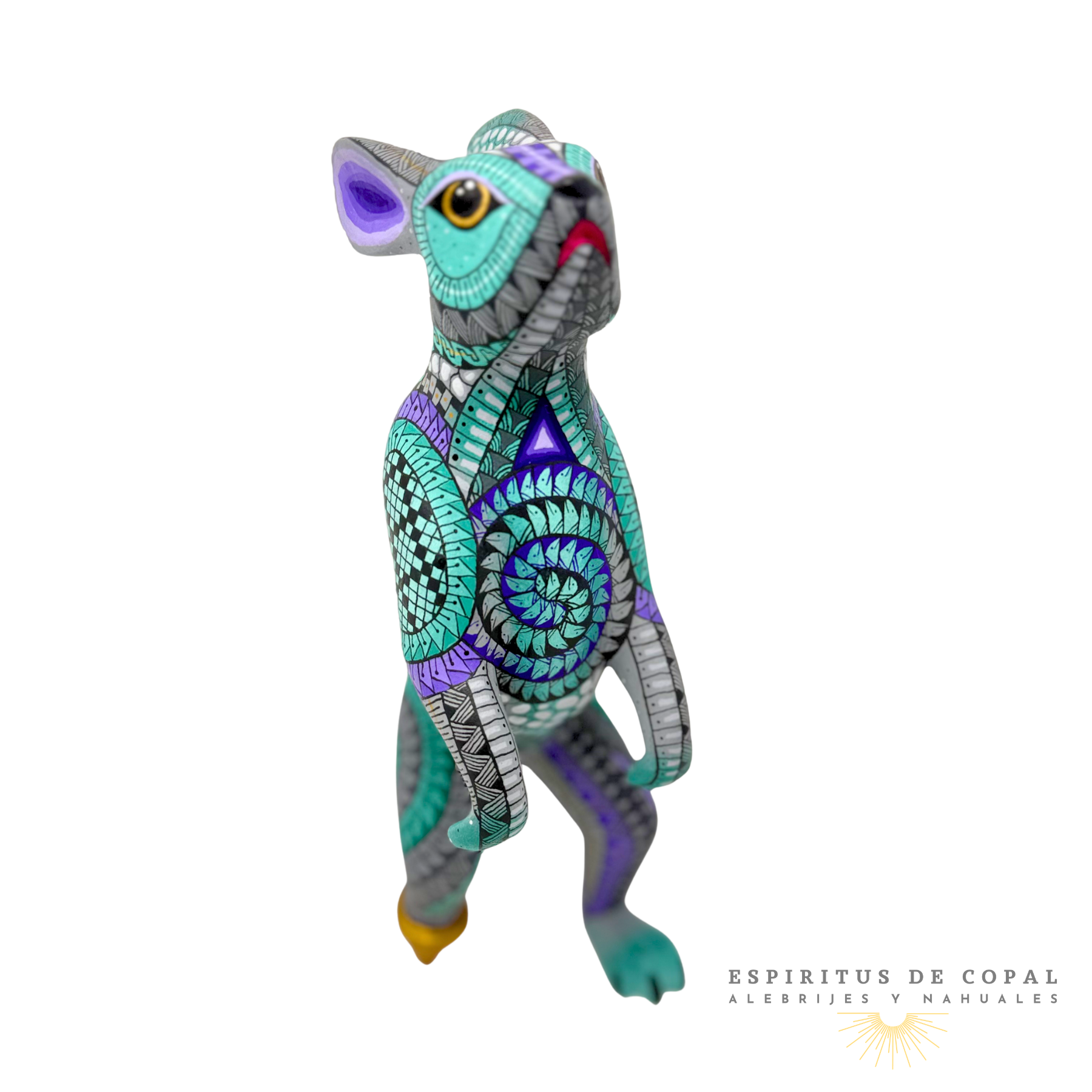 Alebrije Conejo Pirata / Tallado en Madera de Copal / Espíritus de Copal / Oaxaca - Image 2