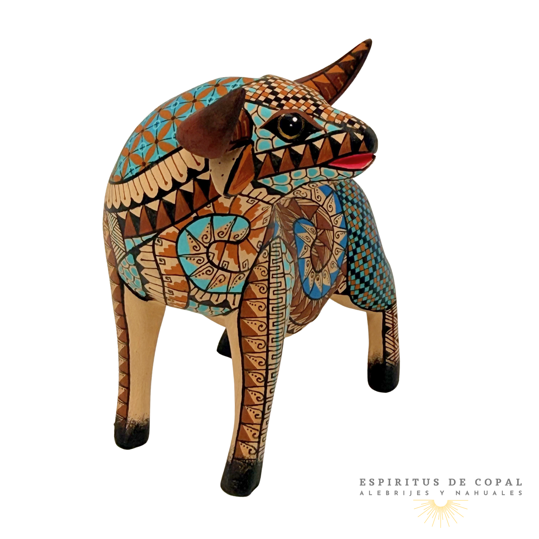 Alebrije Toro Zapoteca / Tallado en Madera de Copal / Espíritus de Copal / Oaxaca - Image 5