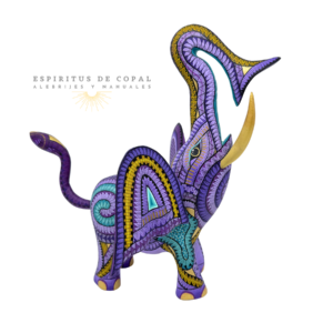Elefante Morado | Sabiduría | Hecho a Mano | Espíritus de Copal | Oaxaca